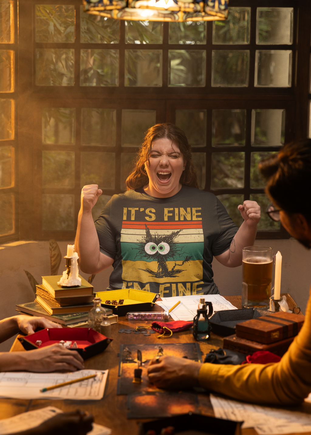 It's Fine I'm Fine Everything Is Fine Shirt – Funny Anxiety Tee, Mental Health Humor Gift, Sarcastic Retro Shirt for Women & Men