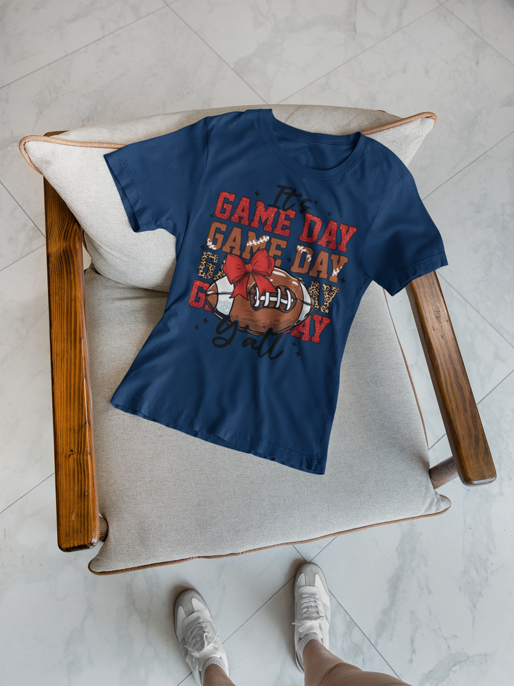 It’s Game Day Y’all | Football Graphic T-Shirt with Bowl