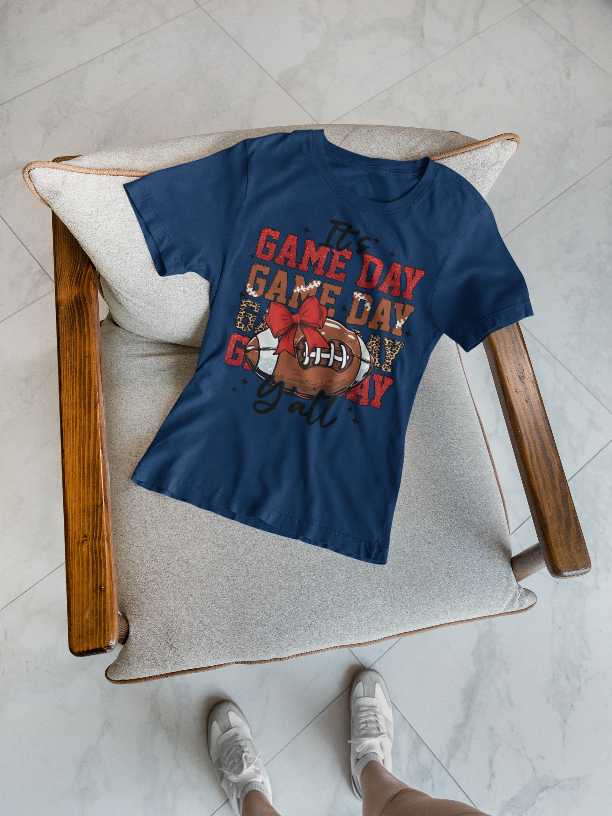 It’s Game Day Y’all | Football Graphic T-Shirt with Bowl