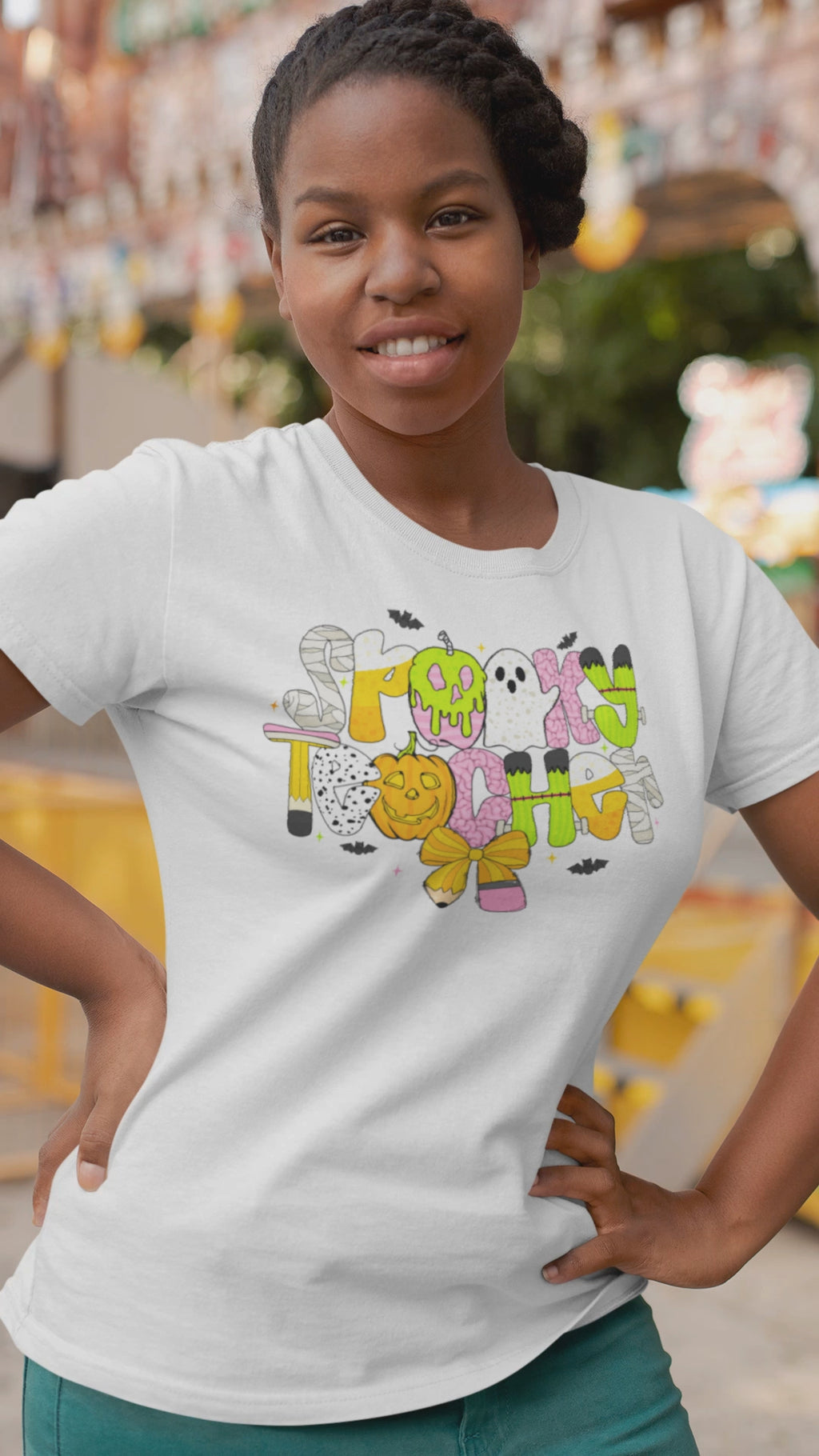 Spooky Teacher Halloween Shirt – Cute October Teacher Tee