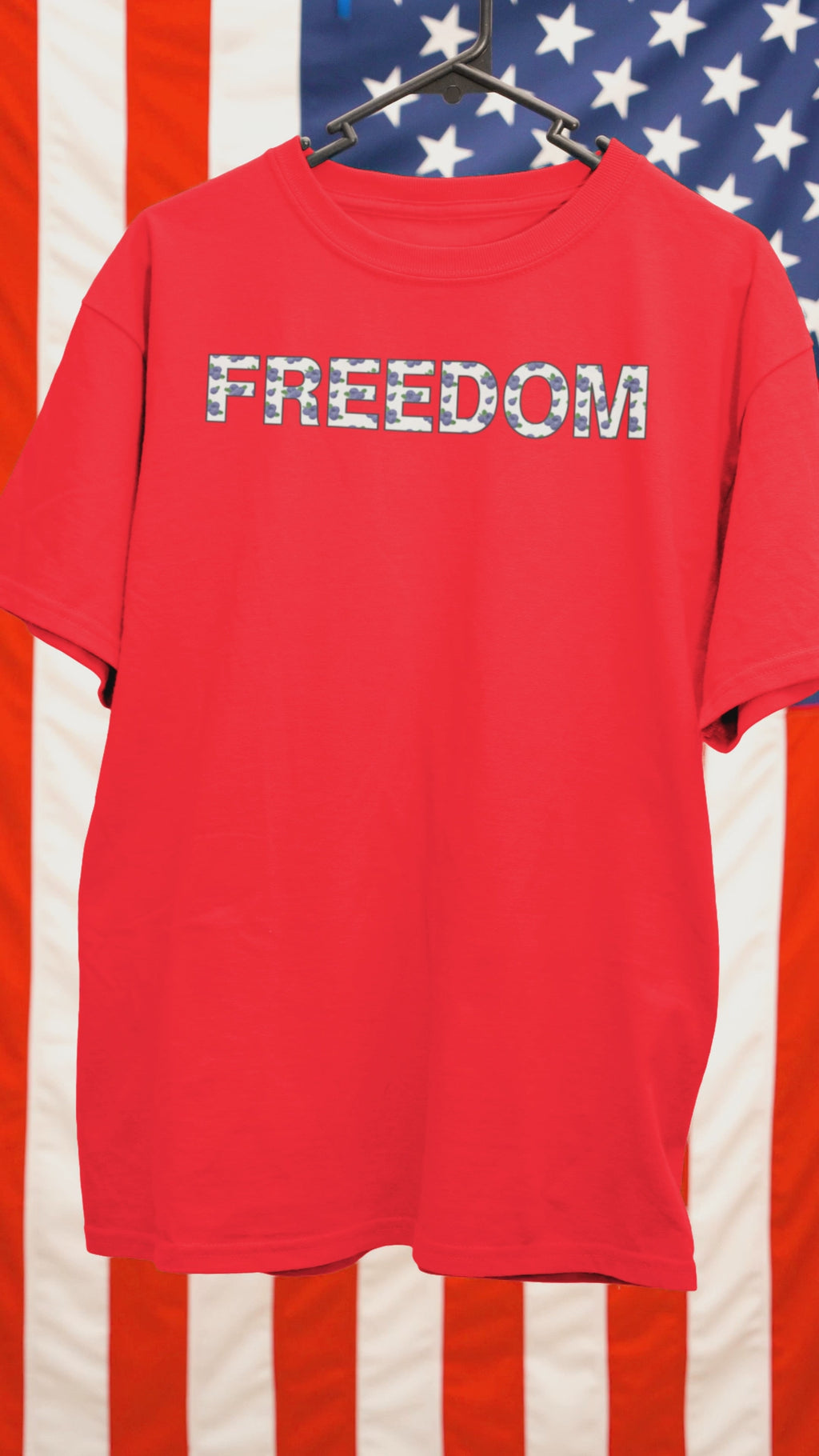 Freedom Blueberries Tee – Charlie Kirk Tribute Shirt